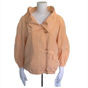 ST. JOHN Peach Wind Breaker Jacket.